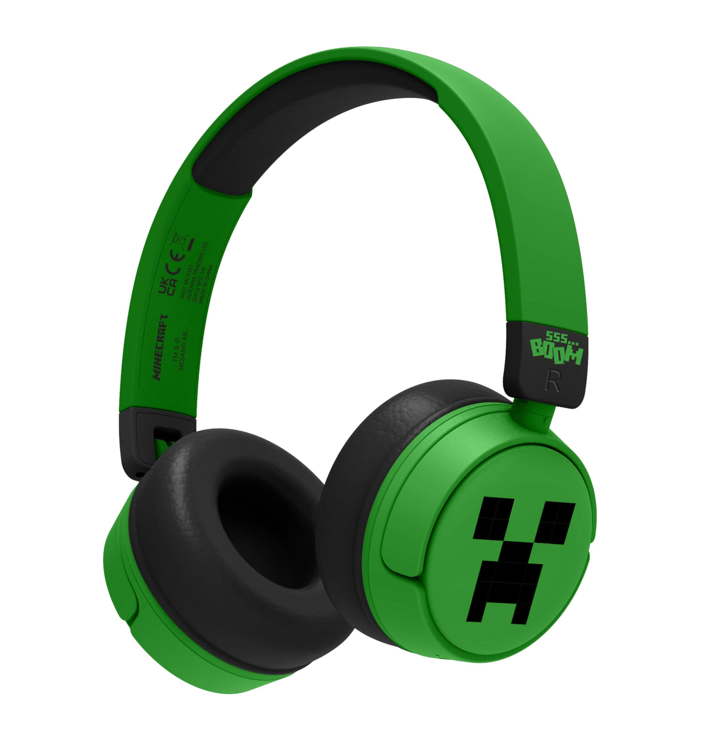 OTL - Minecraft Creeper Wireless Gaming Headset for Kids with Microphone - Perfect for Gaming, Online Classes & Virtual Learning