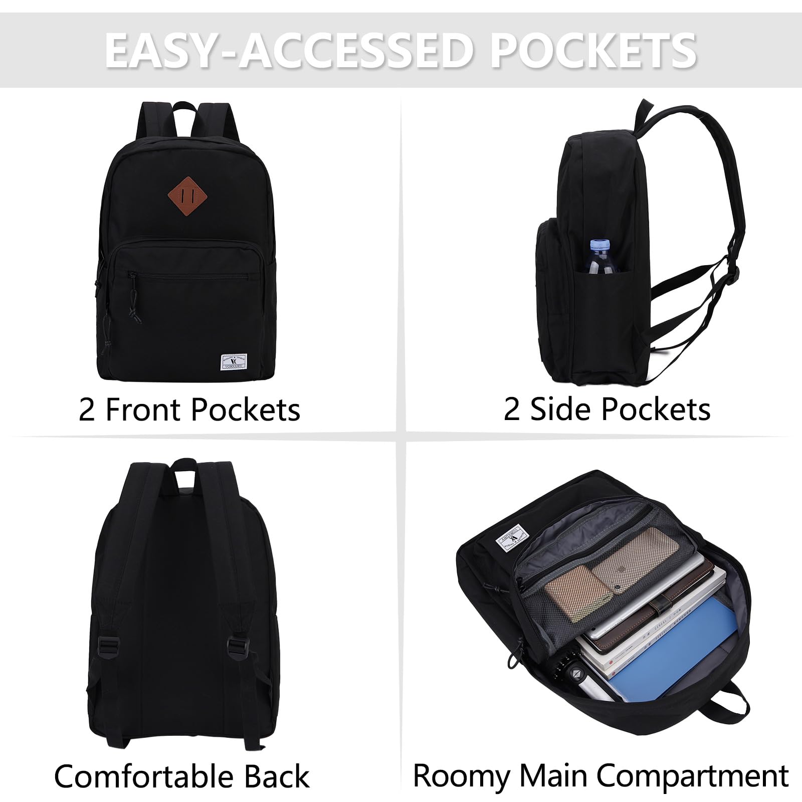 VX VONXURY Lightweight Classic Backpack for Men, Women & Kids - Durable School Bookbag for College, Travel & Daily Use | Perfect for Students, Commuters & Outdoor Adventures