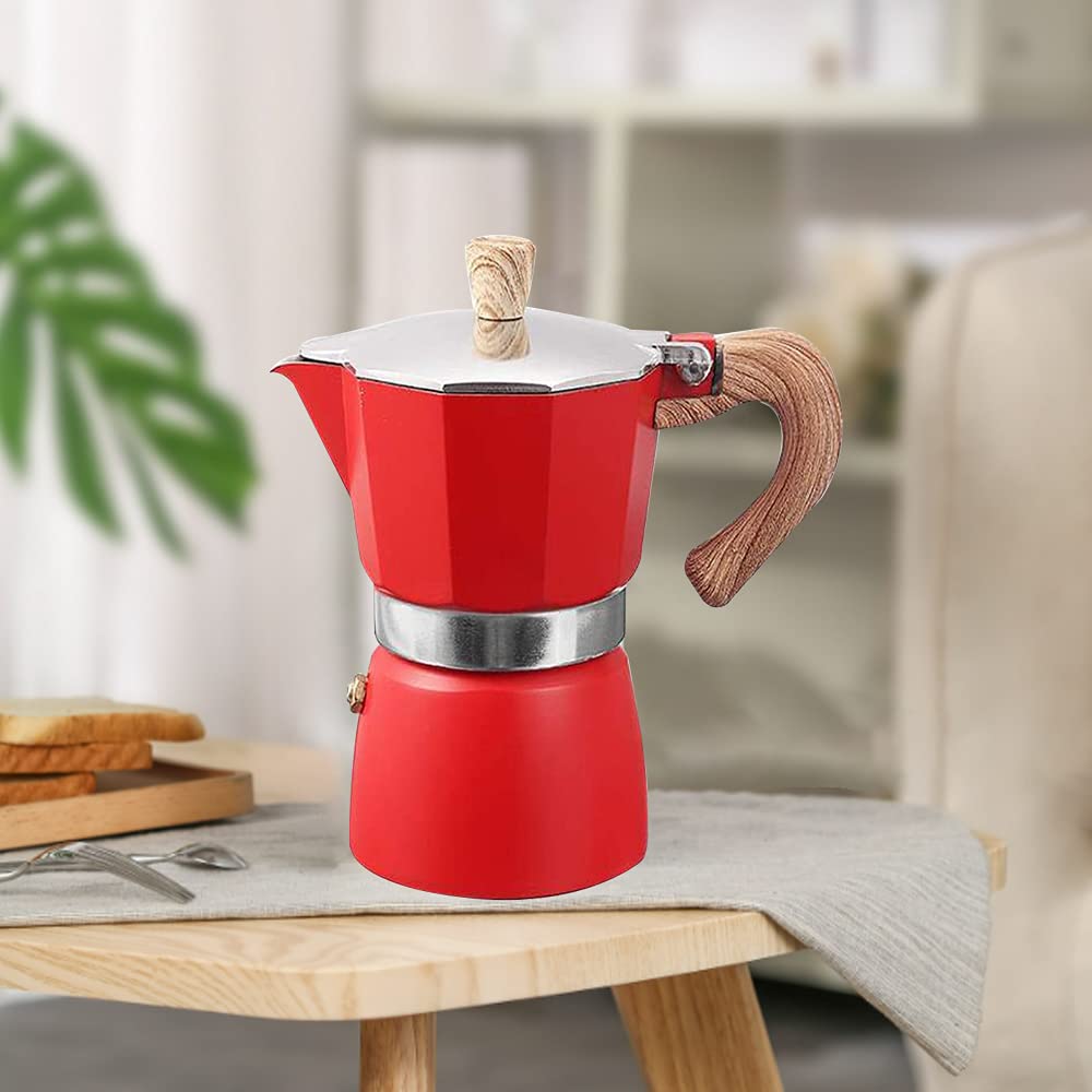 Italian Stovetop Espresso Maker - Classic Aluminum Moka Pot for Strong Espresso, Cuban Coffee & Percolator Brewing | Perfect for Home, Camping & Gifts | BPA-Free & Durable