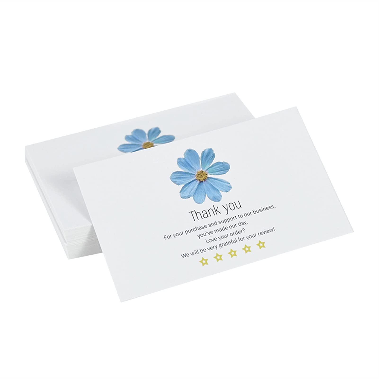 TOMYEUS 50-Pack Thank You Greeting Cards for Business Orders - Appreciation Gift Cards for Baking Stores, Birthday Cards (Color 11) - Perfect for Customer Appreciation, Small Business Thank You Notes & Retail Packaging