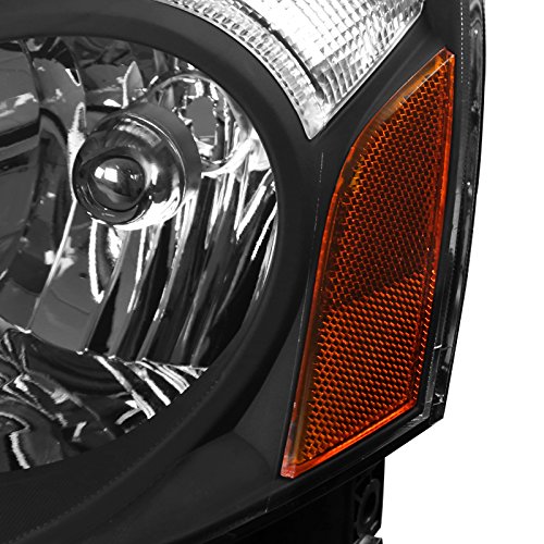 Spec-D Tuning 2LH-RSX02JM-RS JDM Black Diamond Headlights for Acura RSX DC5 - OEM Style Replacement Lamps | Perfect for Night Driving & Car Customization