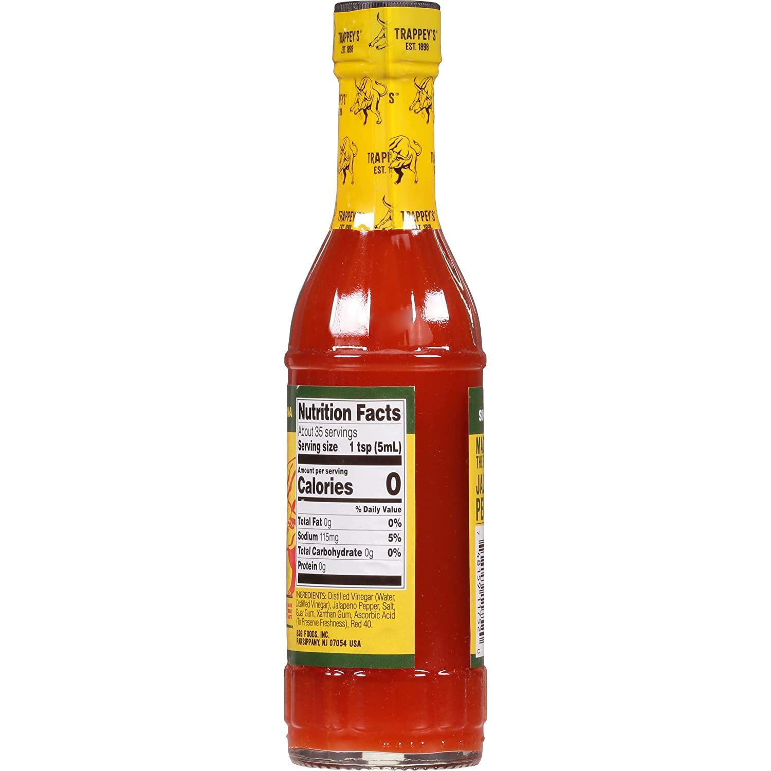 Trappey's Bull Brand Louisiana Hot Sauce - 6 Ounce (Pack of 3) | Spicy Pepper Sauce for Wings, Tacos, BBQ & Seafood | Made in USA