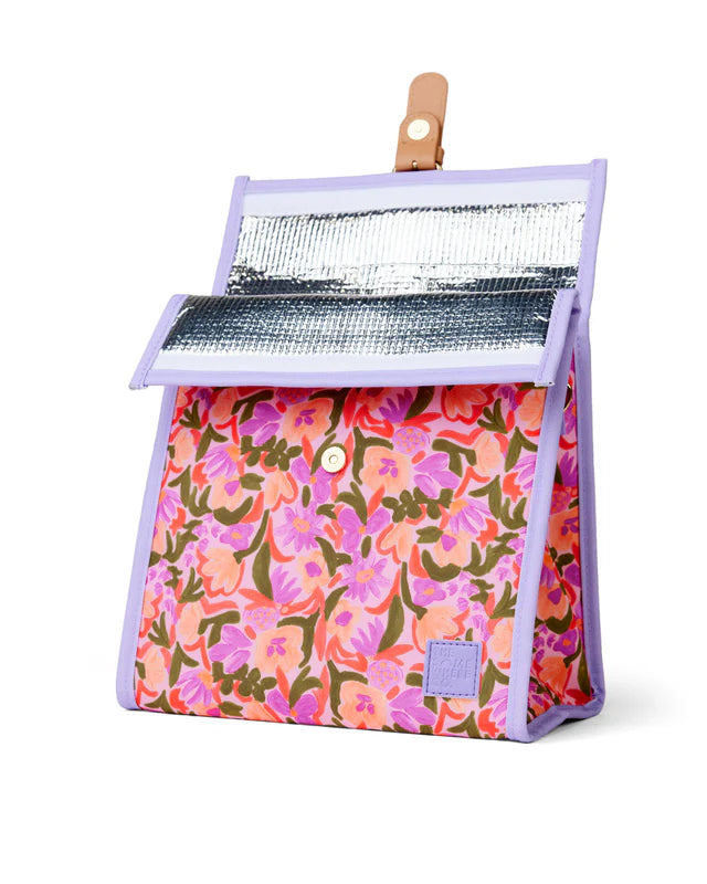 The Somewhere Co Petal Party Lunch Satchel - Stylish Insulated Tote Bag for Women, Work, Picnic & Beach - Perfect for Office, School & Outdoor Activities