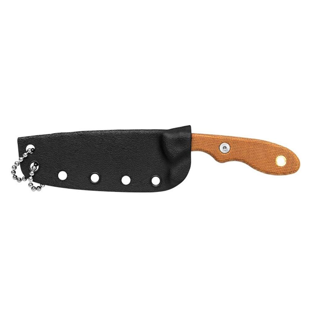 TOPS Knives Mini Scandi 3 Inch Drop Point Fixed Blade Knife - MSK-2.5 | Compact Outdoor Survival Knife for Camping, Hunting, and Bushcraft | Durable Carbon Steel Blade with Ergonomic Handle