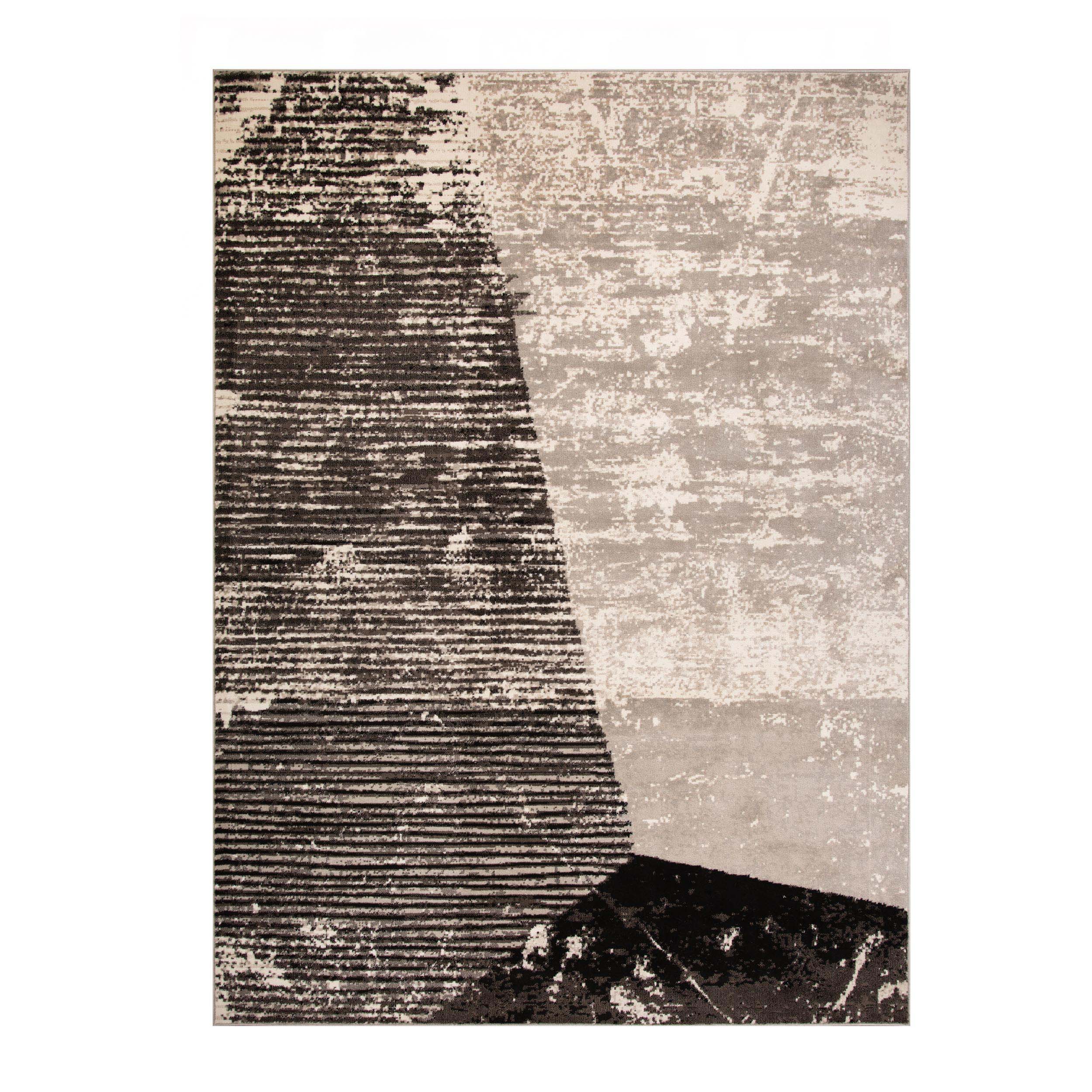 Modern Abstract Mabel Indoor Area Rug or Runner - Soft Non-Slip Floor Carpet for Living Room, Bedroom, Dining Room Decor