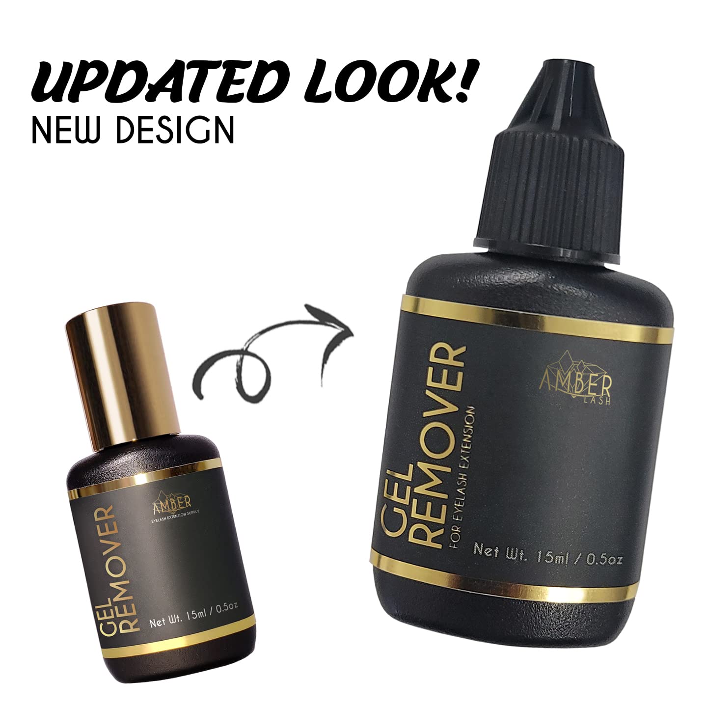 **Amber Lash Safe Eyelash Extension Remover Gel 15ml – Gentle & Fast Acting Lash Glue Remover for Professional & DIY Use – Works in 60 Seconds – Non-Irritating Formula for Sensitive Eyes – Perfect for Salon, Home, or Travel Use**