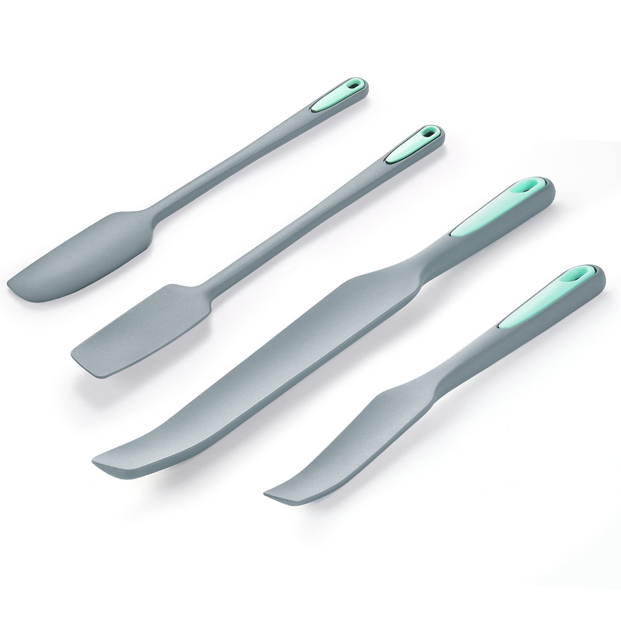 Premium Silicone Spatula Set of 4 - Nonstick Rubber Blender & Jar Spatulas for Baking, Mixing & Stirring - Heat Resistant & Dishwasher Safe - Perfect for Kitchen, Baking & Food Prep