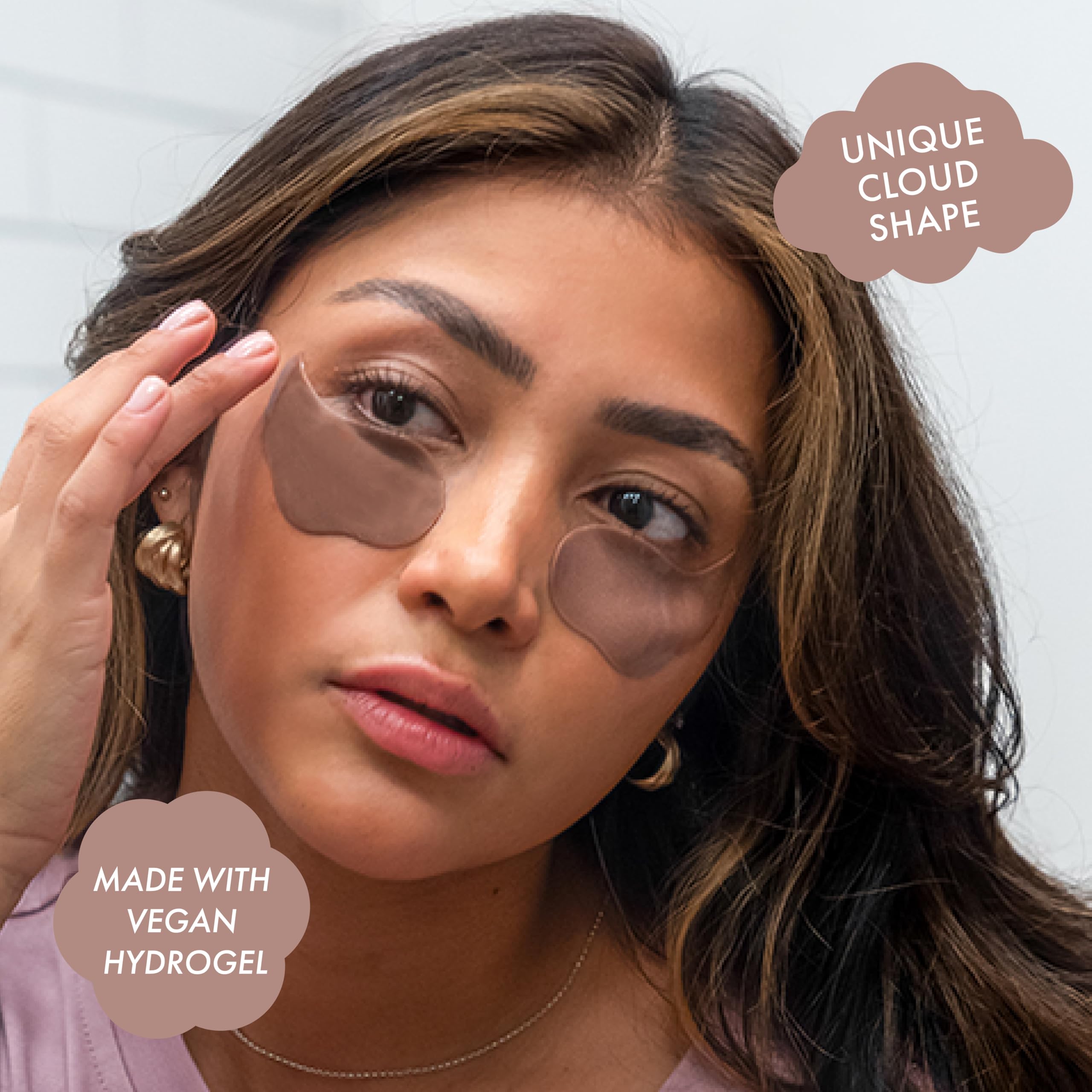 ESW Beauty Iced Chai Latte Energizing & Firming Eye Patches - Under Eye Gel Pads for Dark Circles, Puffiness & Wrinkles - Perfect for Morning Routine, Travel & Skincare Self-Care