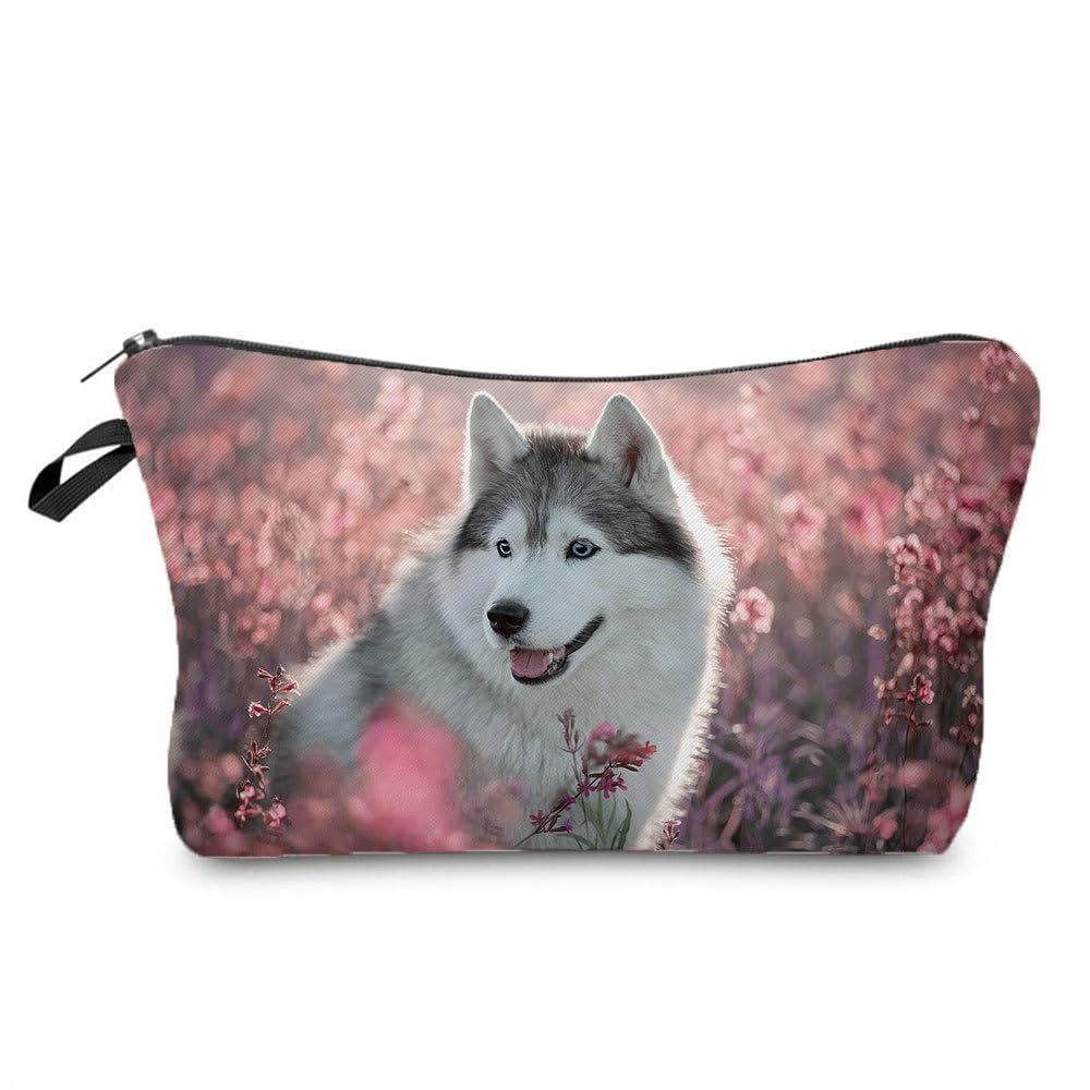 Funny Pet Dog Travel Makeup Bag - Cute Cosmetic Organizer & Toiletry Pouch for Women - Perfect for Dog Lovers, Travel, Gifts & Daily Use
