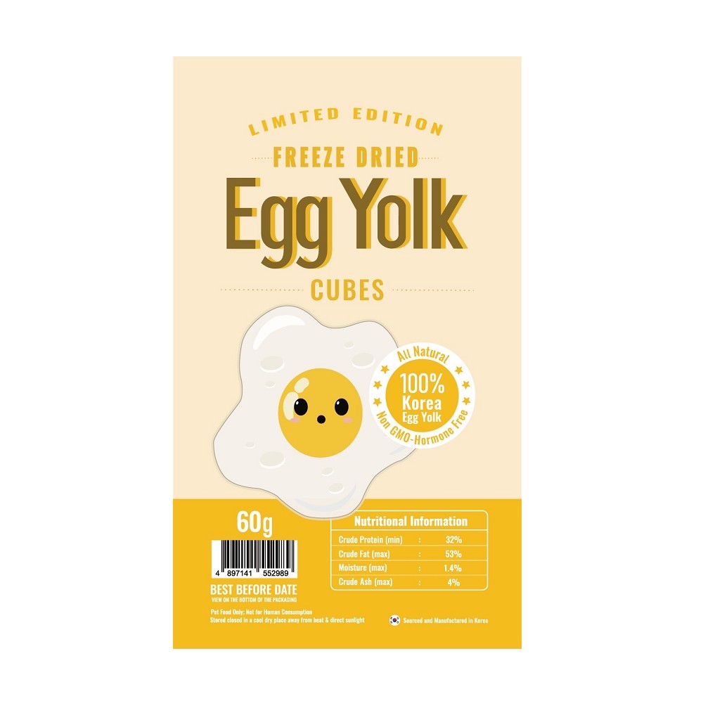 Premium Freeze Dried Egg Yolk Treats for Dogs & Cats - Limited Edition Natural Protein Snacks for Training & Rewarding Pets - Perfect for Travel, Hiking & Daily Bonding