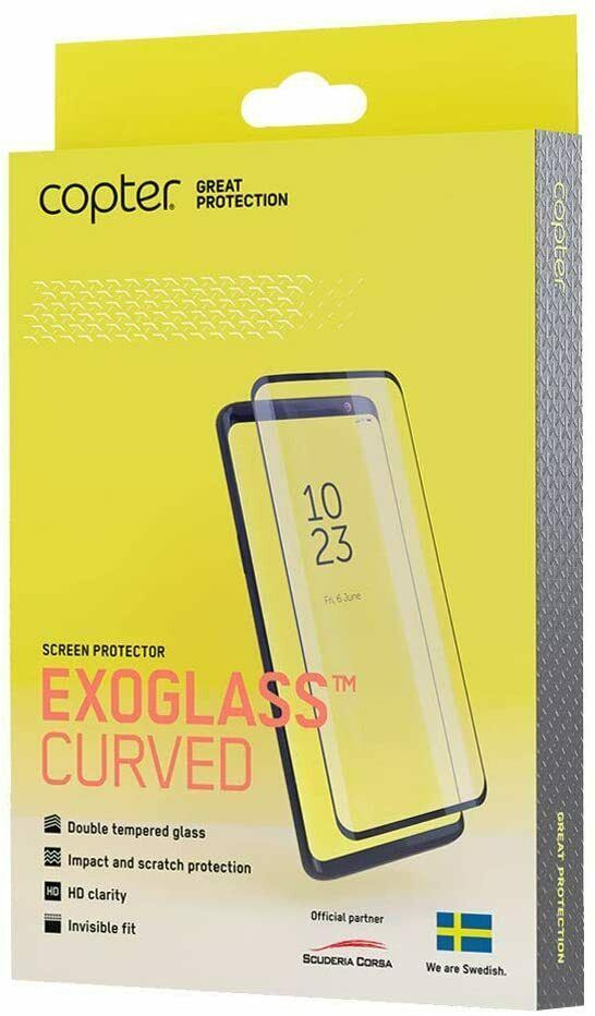 Premium Copter Exoglass Curved Edge Black Screen Protector for iPhone X/XS/11 Pro (5.8