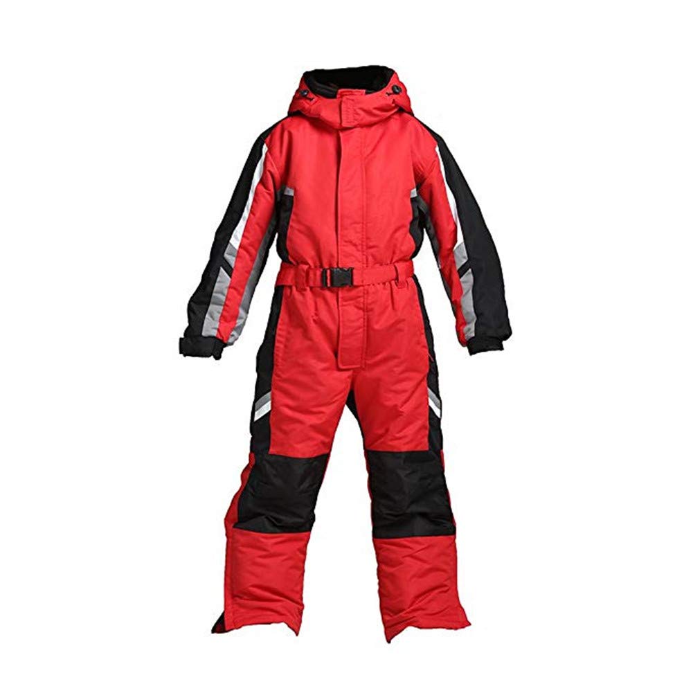 Windproof Reflective Taslon One-Piece Snowsuit for Men & Women - Winter Outdoor Activities, Skiing, Snowboarding & Cold Weather Protection