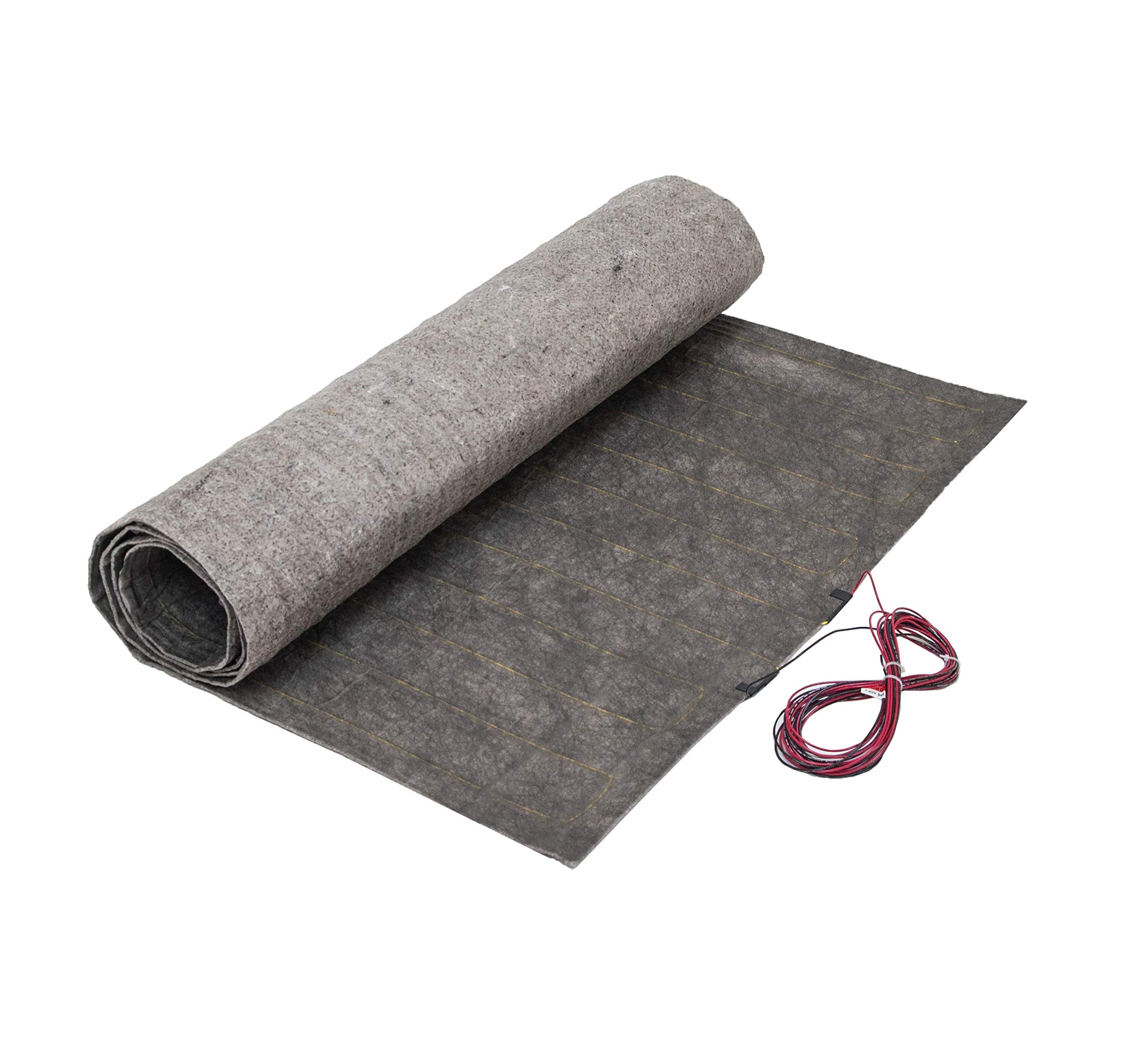 240V Under Tile Floor Heating System - 15 Sqft (3ft x 5ft) Radiant Heating Mat for Bathroom, Kitchen & Basement - Energy Efficient Warm Floor Solution