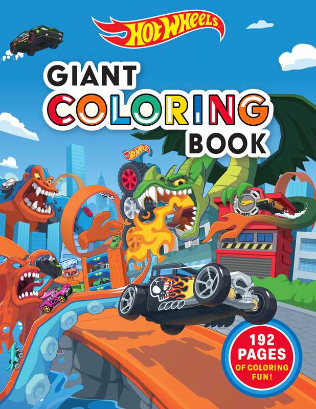 Hot Wheels Giant Coloring Book by Mattel - Fun & Creative Activity for Kids, Perfect for Birthday Gifts & Party Favors