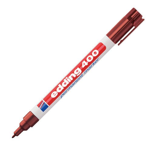 edding 400 Permanent Marker Pen Bullet Tip - Black Ink, Waterproof & Fade-Proof - Ideal for Labeling, Crafts, and Office Use