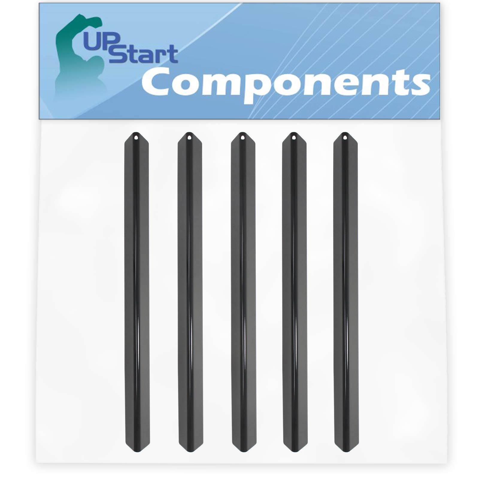 5-Pack BBQ Grill Heat Shield Replacement Parts for Weber GENESIS SILVER A NG SWE MICA COLORS (2002-2003) - Compatible with Weber Barbeque Porcelain Steel Flavorizer Bars & Burner Covers (21.5 Inch) - Perfect for Outdoor Grilling, Backyard BBQs, and Camping Cookouts