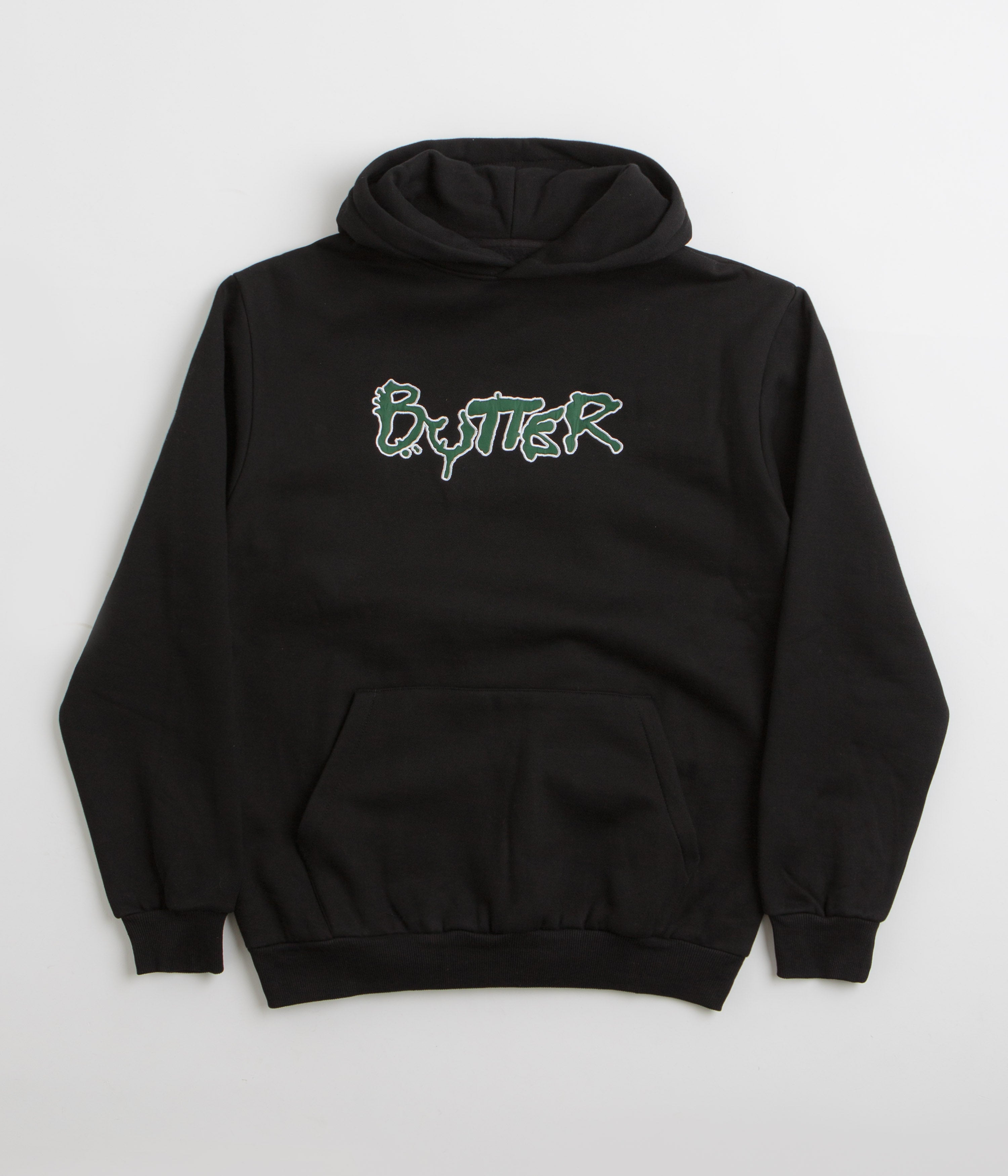 Butter Goods Radio Applique Hoodie - Black | Streetwear Fashion for Men & Women | Perfect for Casual Outfits & Urban Style