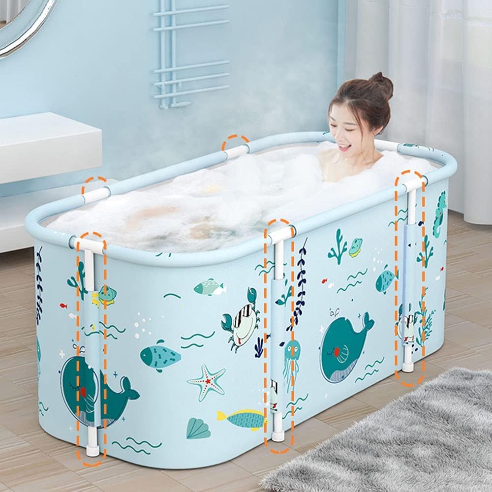 Luteti Portable Foldable Bathtub for Adults - Lightweight Spa Tub with Insulated Temperature Retention for Hot & Cold Therapy - Perfect for Home Relaxation, Muscle Recovery, and Small Spaces - Great for Stress Relief, Meditation, Yoga, Hydrotherapy & Apartment Bathing - Ideal Gift for Spa Lovers - Use in Apartments, Small Bathrooms, Home Spas & Post-Workout Recovery