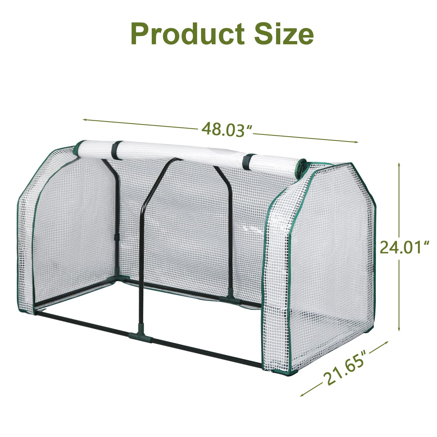 LYNSLIM Walk-in Greenhouse for Plants - Black Outdoor Garden Greenhouse with Sturdy Frame, Perfect for Seed Starting, Plant Growing & Backyard Gardening