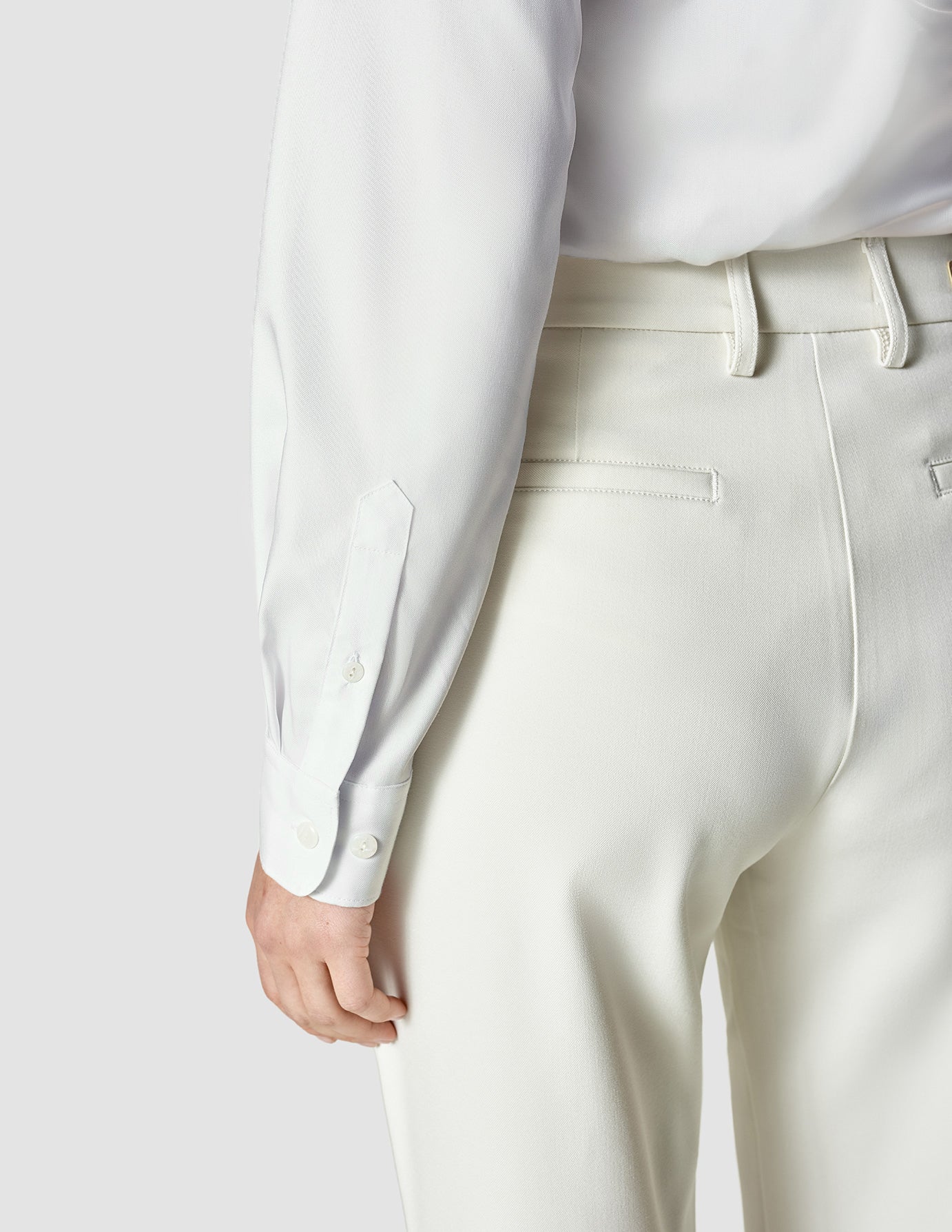 Premium Slim Fit White Business Shirt for Men - Professional Office Wear & Formal Occasions