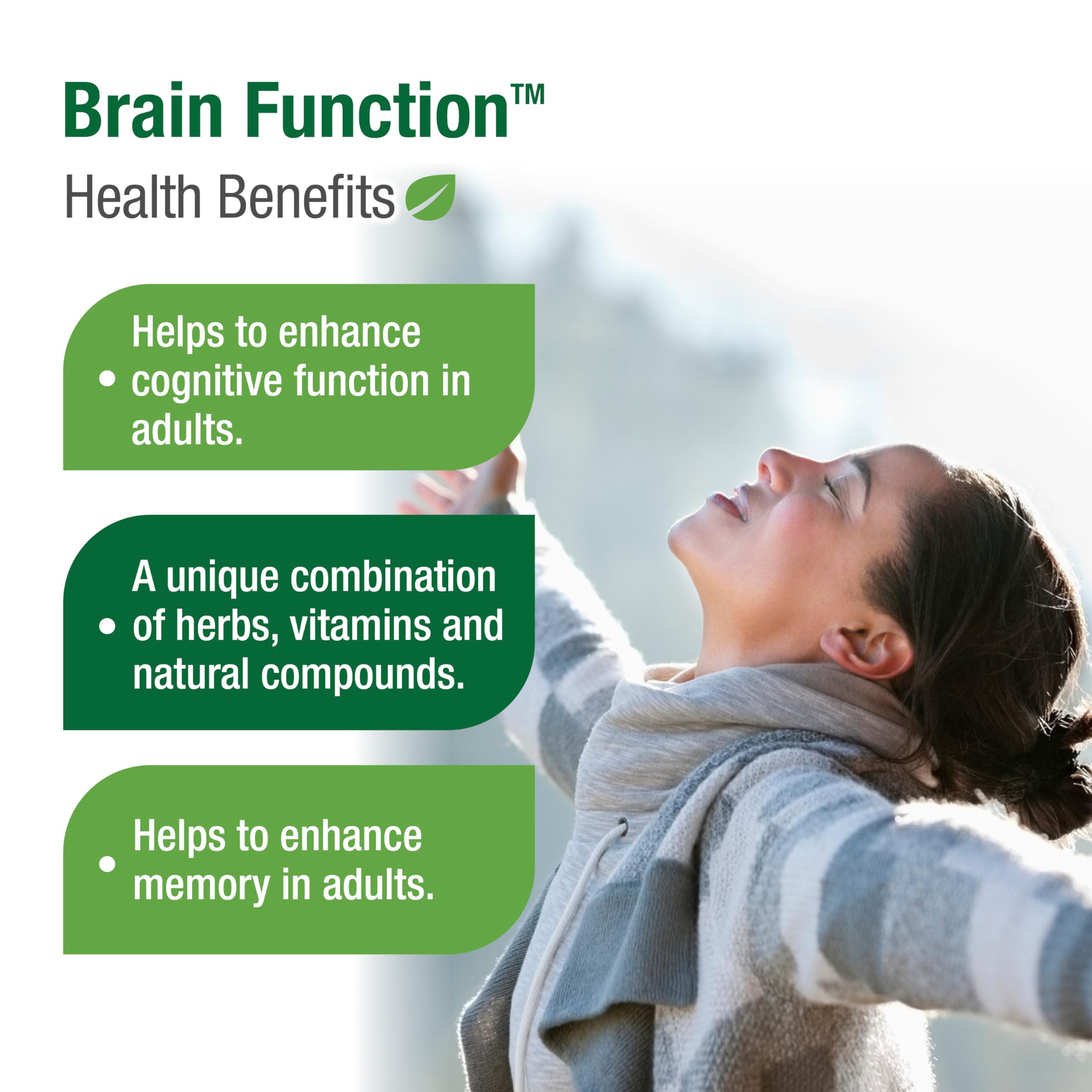 BELL Brain Function Supplement - 60 Capsules for Memory, Focus & Cognitive Support - Enhance Mental Clarity & Concentration for Work & Study