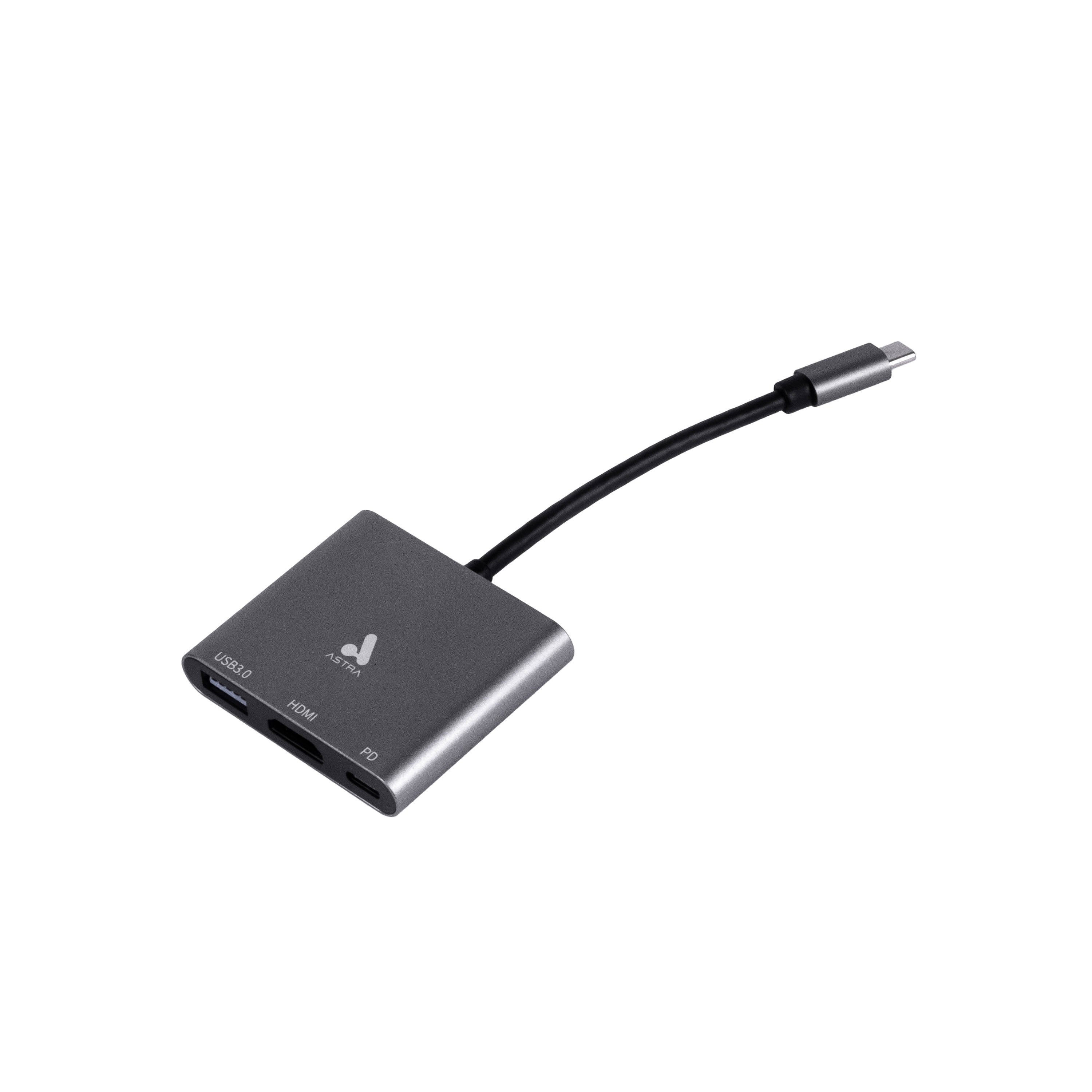 4K HDMI & 100W PD USB-C to HDMI Adapter with USB 3.0 - Silver Astra - Perfect for MacBook, iPad Pro & Ultra HD TV Connectivity