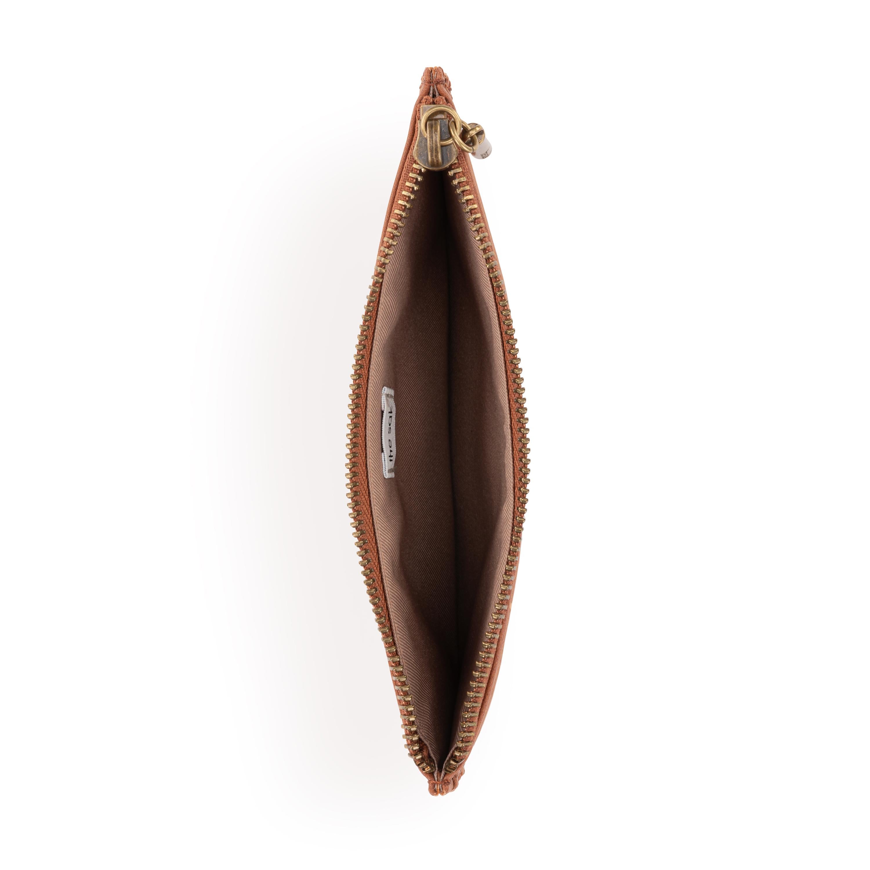 Neva Large Leather Card Wallet - Tobacco Floral Embossed Design for Women | Perfect for Everyday Use, Travel & Gift Giving