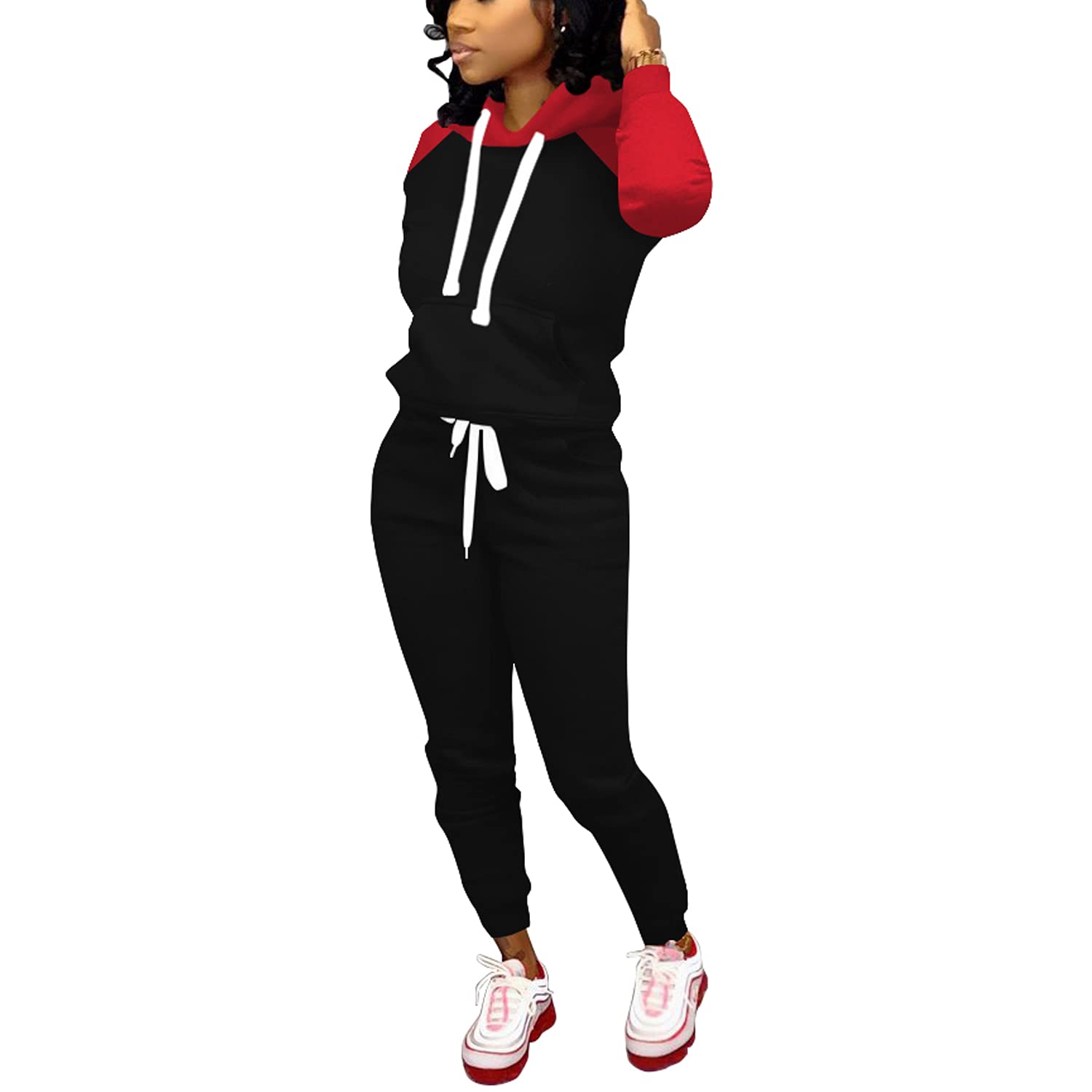 Nimsruc Women's Two Piece Jogging Suits - Casual Athletic Outfit Set for Running, Yoga & Lounge Wear