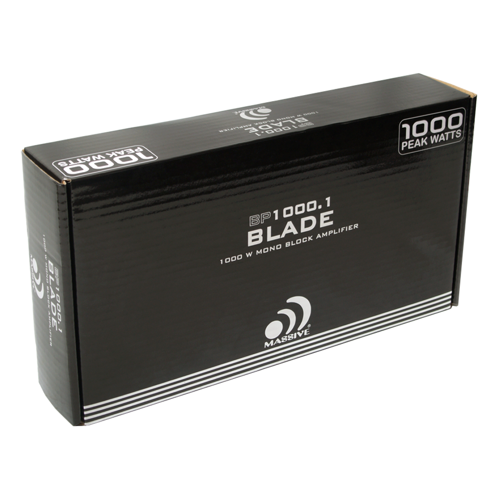 BP1000.1 V2 455 Watts RMS 2 Ohm Full Range Mono Car Amplifier - Powerful Bass Boost for Car Audio Systems, Subwoofers, and Stereo Upgrades