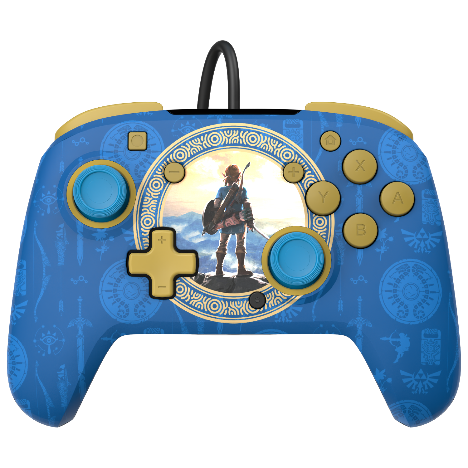 Nintendo Switch Hyrule Blue REMATCH Controller - Wireless Pro Gamepad for Nintendo Switch & OLED - Ergonomic Design for Long Gaming Sessions - Perfect for Zelda Fans & Multiplayer Gaming