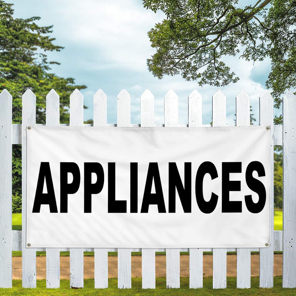 36x72 Inches Heavy-Duty Vinyl Banner - Weatherproof, Industrial-Grade for Outdoor Business Signs, Appliances, Yard Advertising with 6 Grommets | Perfect for Storefronts, Trade Shows & Construction Sites