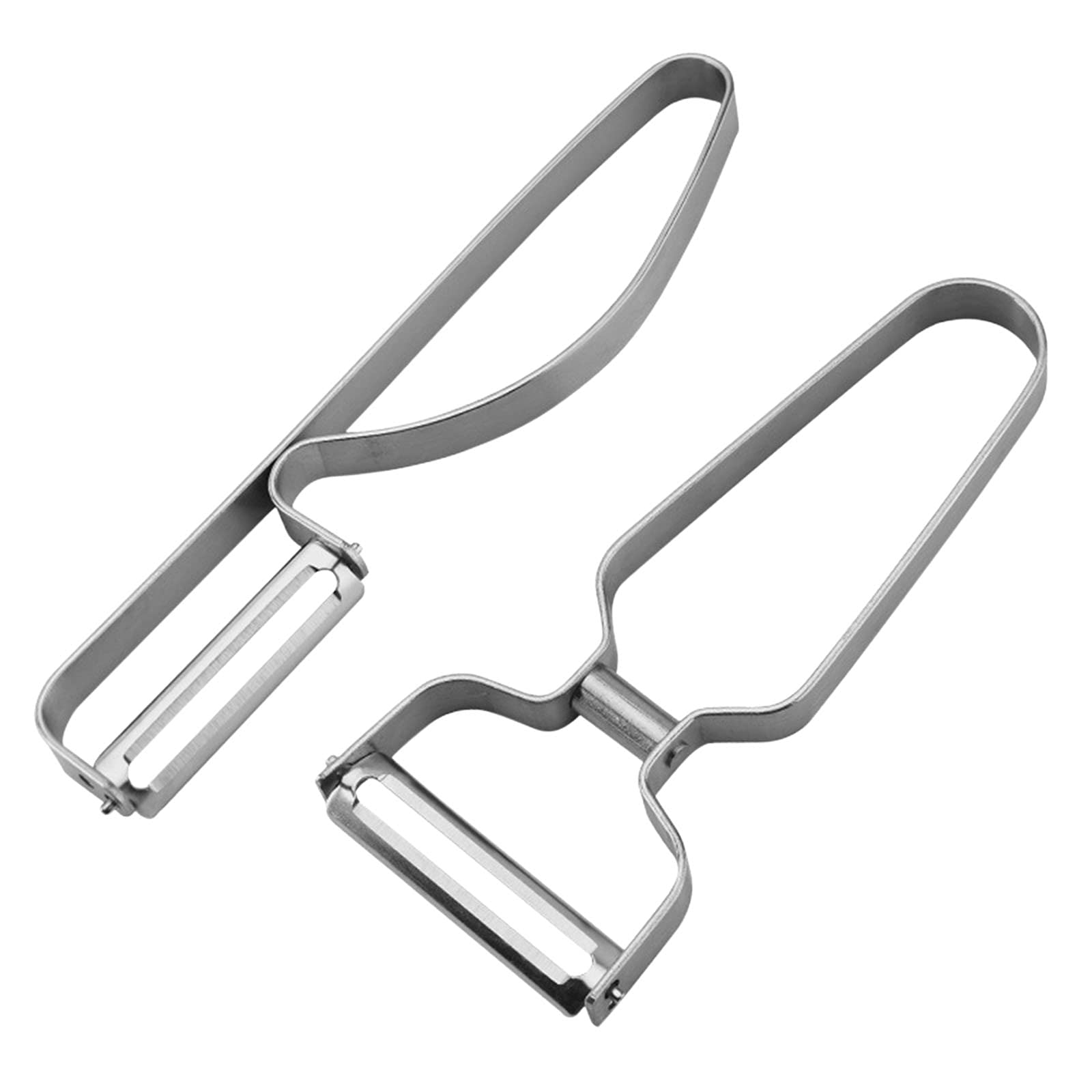 2-Pack White Vegetable & Fruit Peeler Set - Potato, Carrot, Apple Peeler with Ergonomic Handle for Easy Peeling - Perfect for Kitchen, Cooking, and Meal Prep