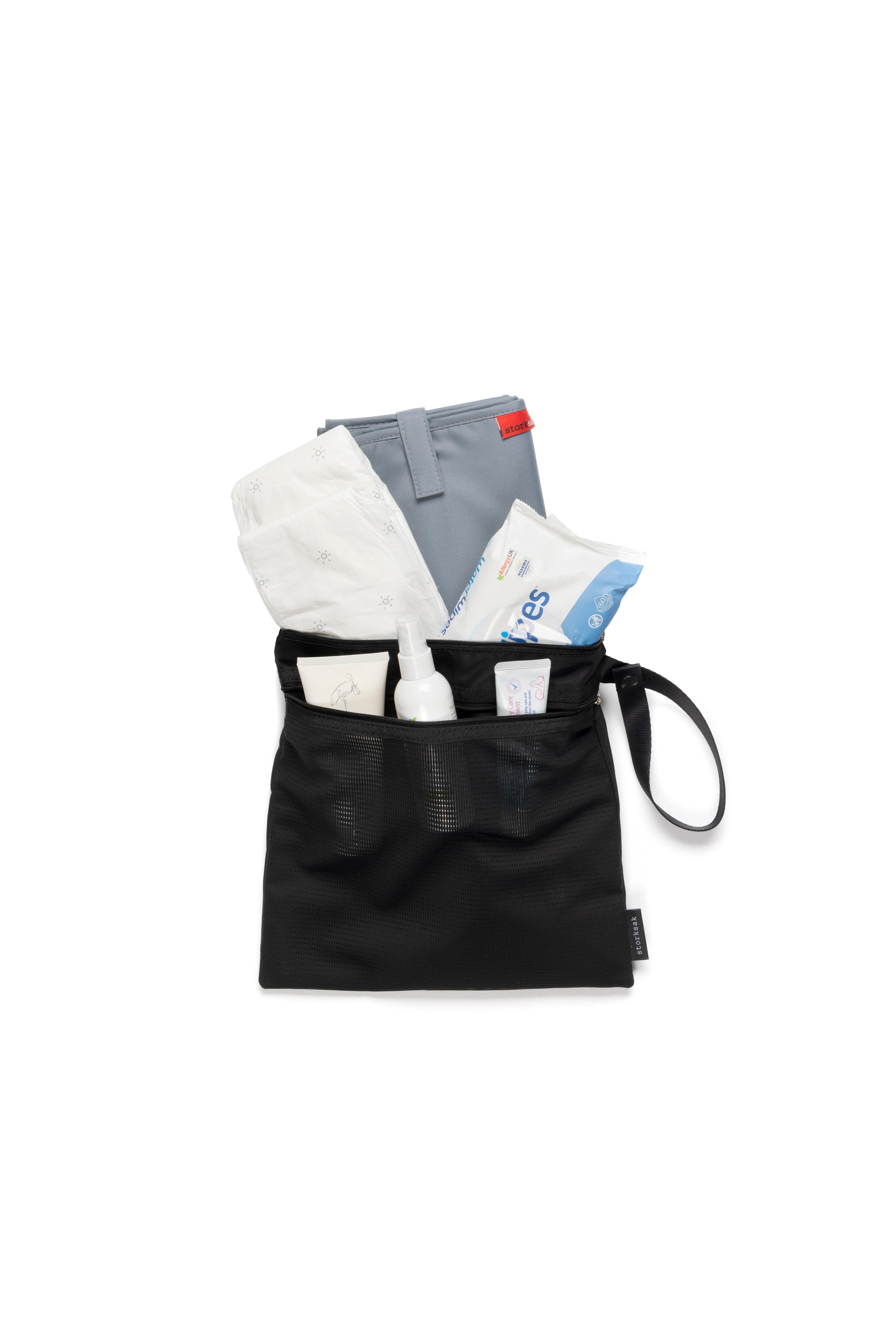 Storksak Waterproof Wet Bag & Baby Changing Pouch Set - Perfect for Diaper Changes, Swim Gear, and Travel Essentials