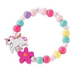 SmileMakers Unicorn Bracelets Bulk Pack - 36 Colorful Kids Friendship Bracelets for Party Favors, Classroom Rewards & Birthday Giveaways