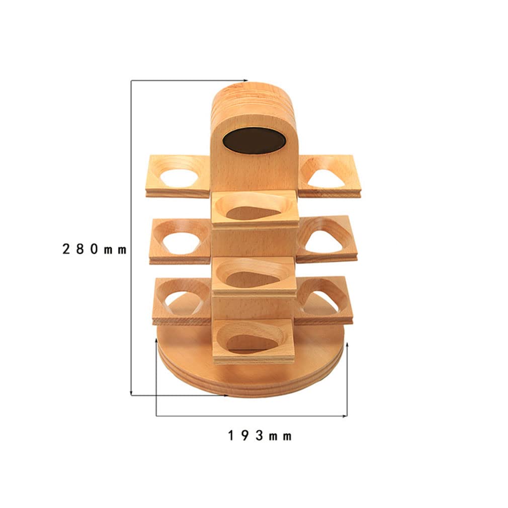 Premium Wooden Tobacco Pipe Stand Rack - 12 Slot Rotating Display Holder for Smoking Pipe Collectors | High-Class Men's Smoking Accessories | Perfect for Pipe Collections, Gifts & Home Decor