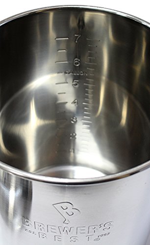 Brewer's Beast 8 Gallon Stainless Steel Homebrewing Kettle with 2 Ports - Professional Beer Brewing Equipment for Home Brewers & Craft Beer Enthusiasts