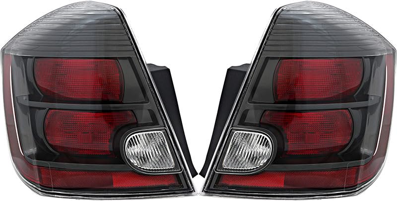 Premium LED Tail Lights for Nissan Sentra SR, SE-R, SE-R Spec V (2010-2012) - Driver & Passenger Side Replacement Lamps - Enhance Style & Safety for Night Driving
