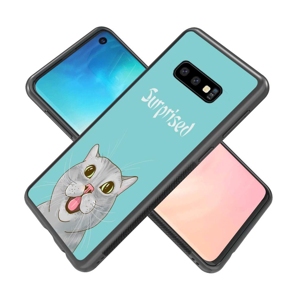 DragonCat Shockproof Samsung Galaxy S10e Case - Durable Hard Shell Back Cover with Tire Pattern & Soft TPU Edge, PC + TPU Material, Black Phone Case for Samsung Galaxy S10e - Perfect for Outdoor, Work & Daily Protection