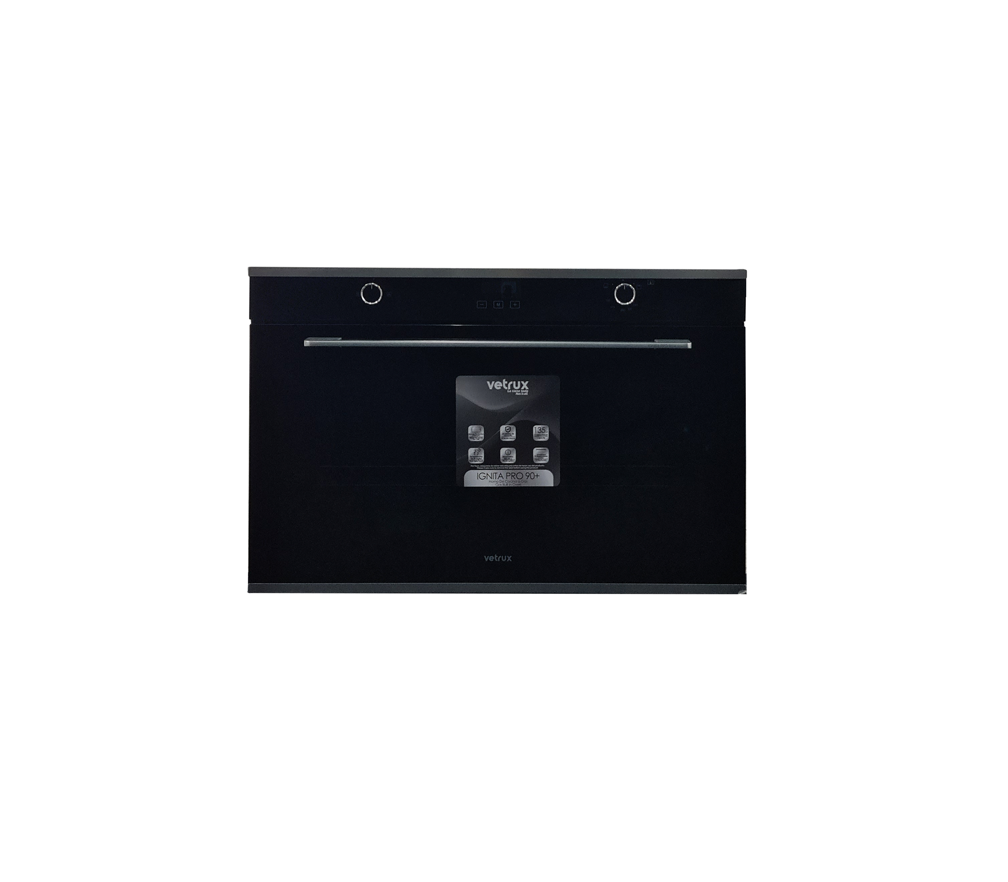 Ignita Pro 90cm Gas Oven with Vetrux Technology - Perfect for Home Kitchens, Baking, and Professional Cooking