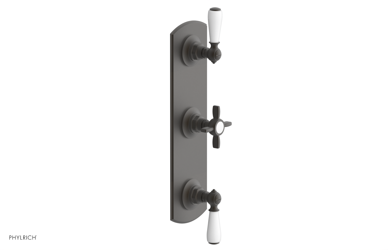 Jamestown Thermostatic Shower Valve with Dual Volume Control - White Accents (Model 4-740) | Perfect for Modern Bathroom Renovations & Spa-Like Shower Experiences