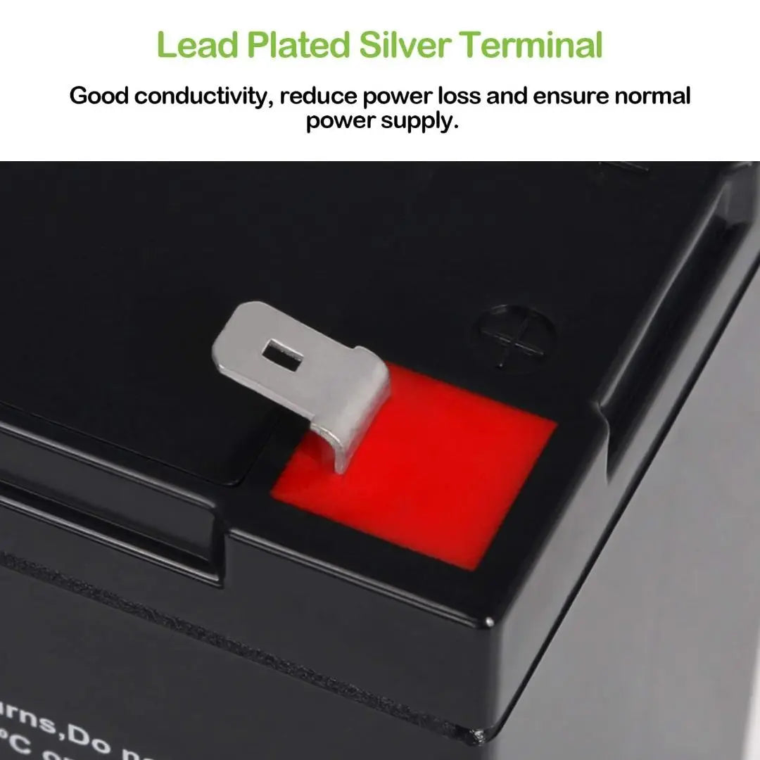 WEIZE 12V 9Ah Deep Cycle AGM Battery - Rechargeable SLA Battery for Solar Power, UPS, Medical Equipment & More - Perfect for RV, Marine, Golf Cart & Off-Grid Applications