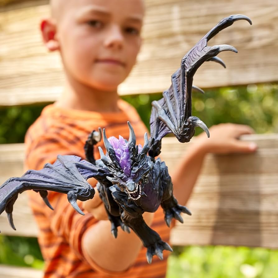 Shadow Dragon Figurine - Collectible Fantasy Dragon Statue for Home Decor, Gaming & D&D Enthusiasts | Perfect for Shelf Displays, Tabletop RPGs & Gift Giving