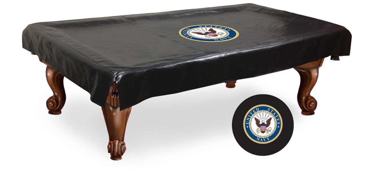 NCAA U.S. Navy Pool Table Cover - Waterproof Billiard Table Protector for Game Room, Bar & Home Decor - Perfect for Sports Fans & Navy Enthusiasts
