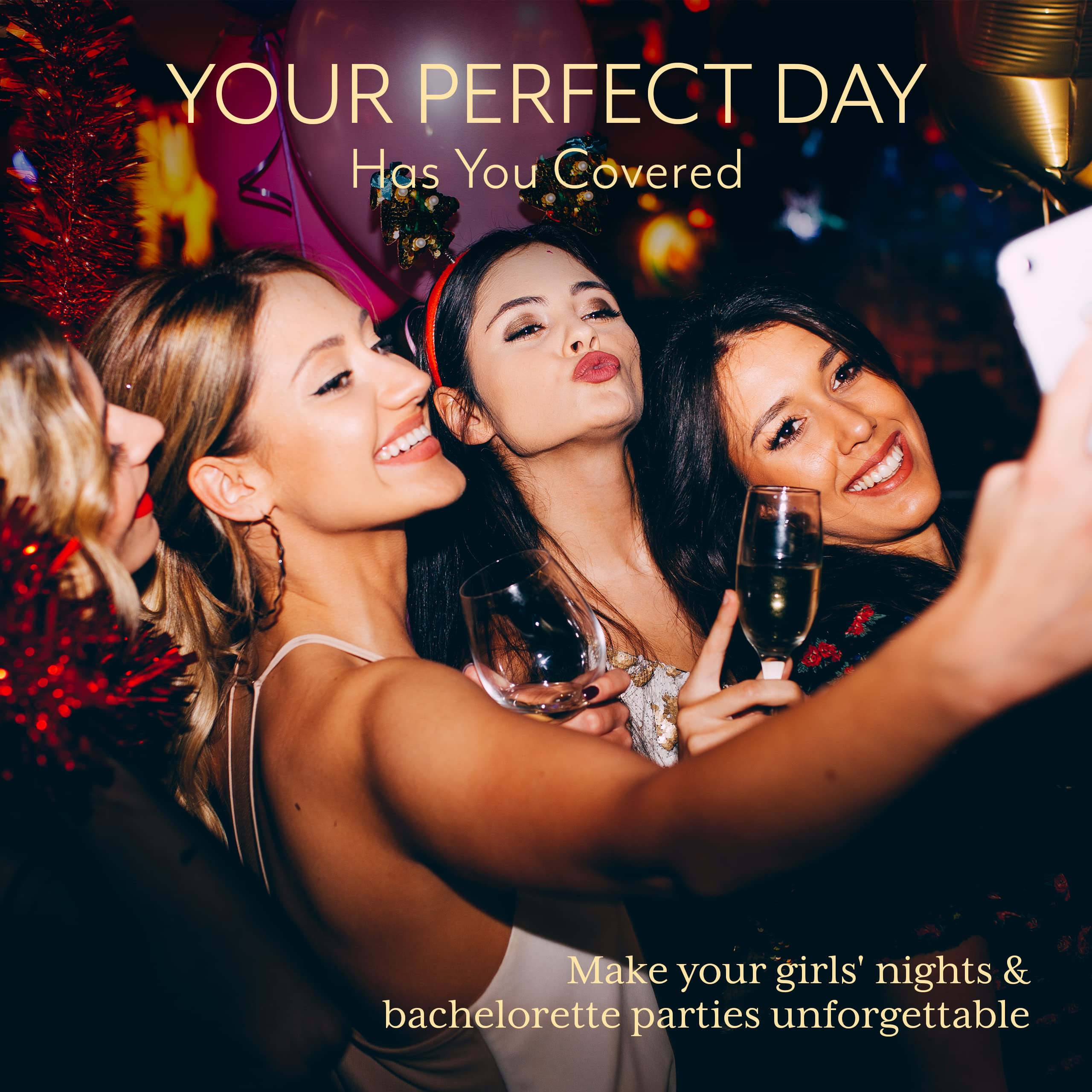 21+ Girls Night Card Game - Your Perfect Day - Fun Adult Party Game for Bachelorette Parties, Sorority Events, Birthdays & Beach Gatherings - Perfect for Girls Night Out, Slumber Parties & Girls Getaways