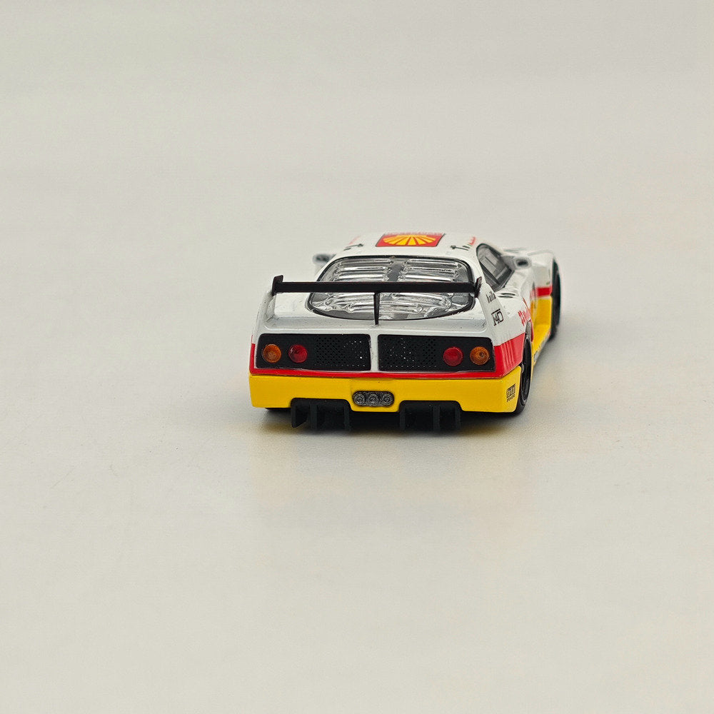 1/64 Scale Ferrari F40 LM #7 Racing Sports Car Model - Legend Series with Opening Tail Gate - White - Perfect for Collectors, Display, and Racing Enthusiasts