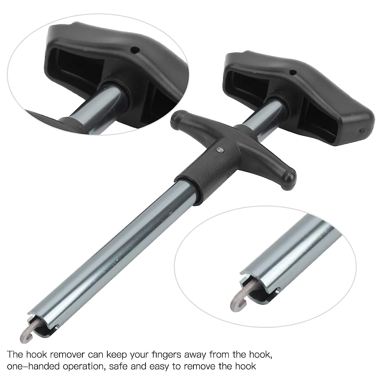 2-Pack Fishing Hook Remover Tool Set - Durable Stainless Steel Hook Extractor for Anglers, Boat Fishing & Outdoor Enthusiasts - Perfect for Catch & Release, Saltwater & Freshwater Fishing