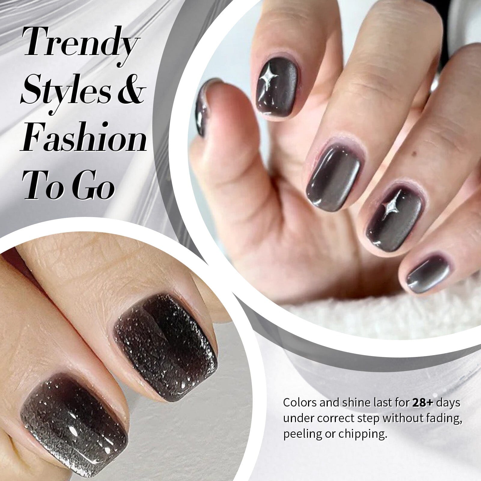 Black Cat Magnetic Gel Polish MY248 Black Pearl 15ml - Long Lasting Nail Polish for Salon & Home Manicure - Perfect for Parties, Weddings & Special Occasions