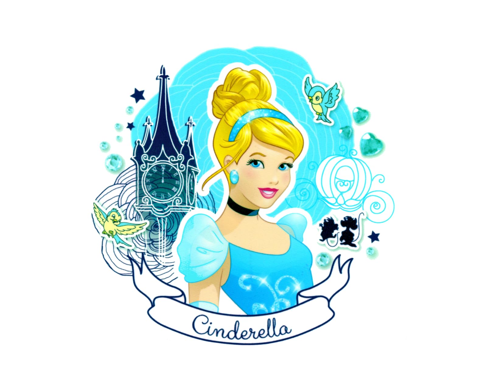 Disney Cinderella Edible Cake Topper for 8 Inch Round Cakes - Perfect for Birthday Parties, Baby Showers & Wedding Celebrations