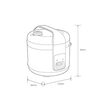Electrolux E4RC1 350B 1.8L Smart Rice Cooker with Multi-Function for Perfect Rice, Steaming & Slow Cooking - Ideal for Home, Dorm & Small Kitchen Use