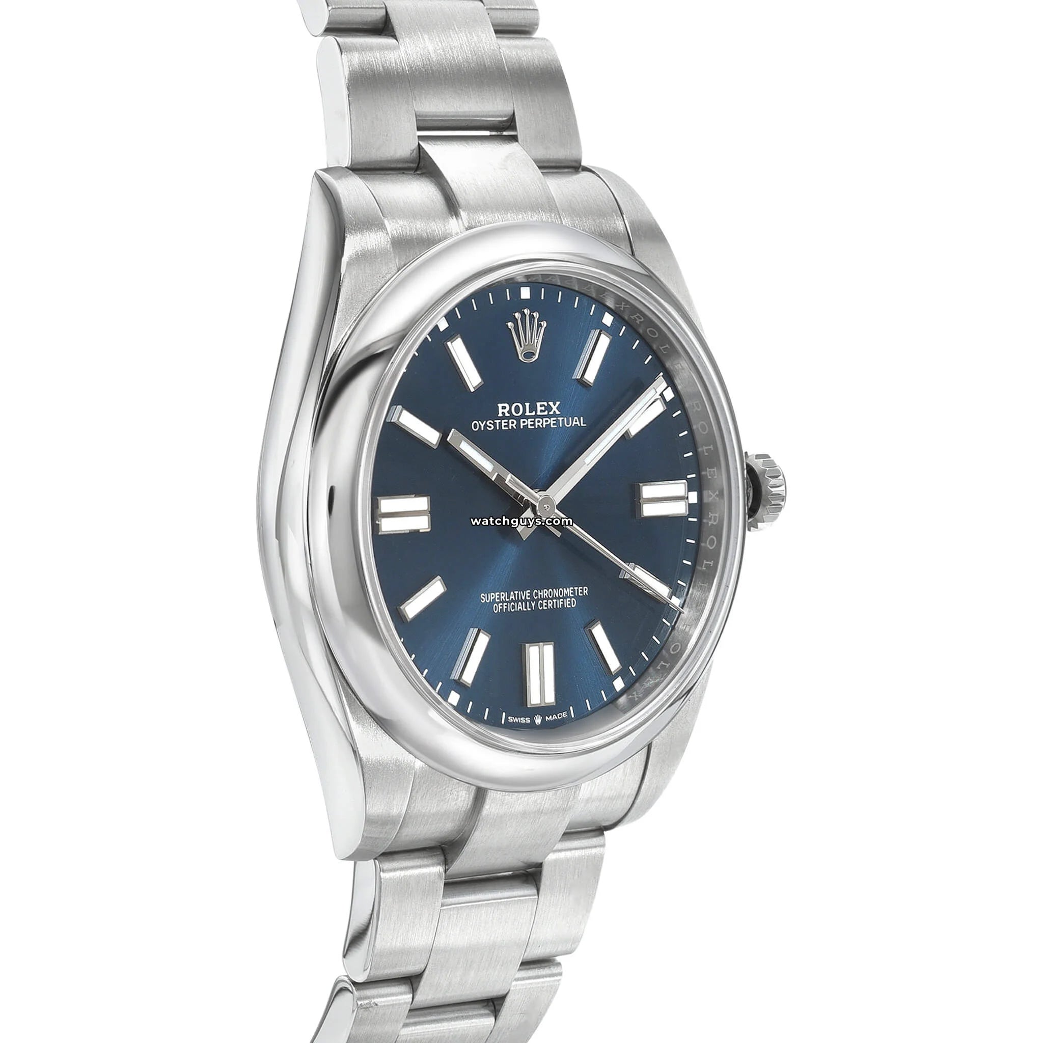 Rolex Oyster Perpetual 124300 Men's Watch with Blue Dial - Luxury Automatic Timepiece for Business, Formal & Everyday Wear